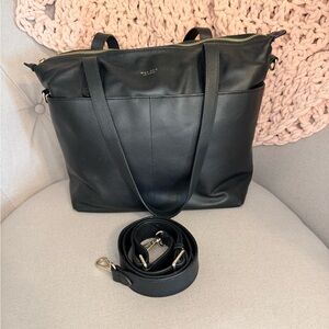 Mina Baie Amelia Midi in Black Leather